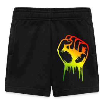 Poing reggae - Short Bébé - noir - Devant