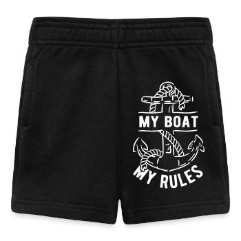 My Boat My Rules II - Capitaine Boating Lover - Short Bébé - noir - Devant