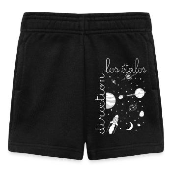 Cosmonaut Sheep - Heading for the Stars - Baby Shorts - black - Front