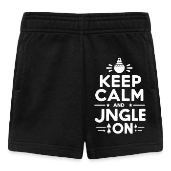 Keep Calm and Jingle On - Baby Shorts - black - Front