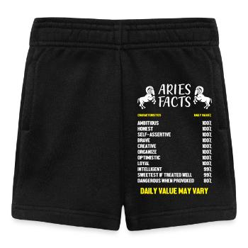 Sternzeichen Widder - Baby Shorts - Schwarz - Vorne