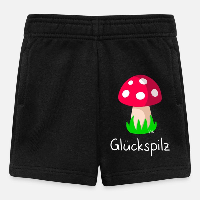 Glückspilz - Baby Shorts - Schwarz