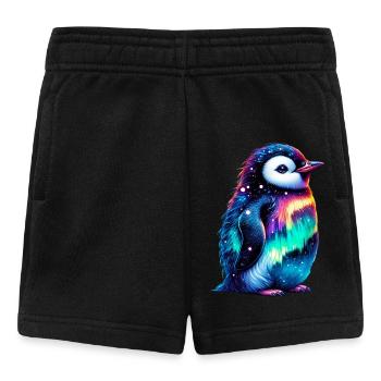 Aurora Borealis Pinguin - Baby Shorts - Schwarz - Vorne