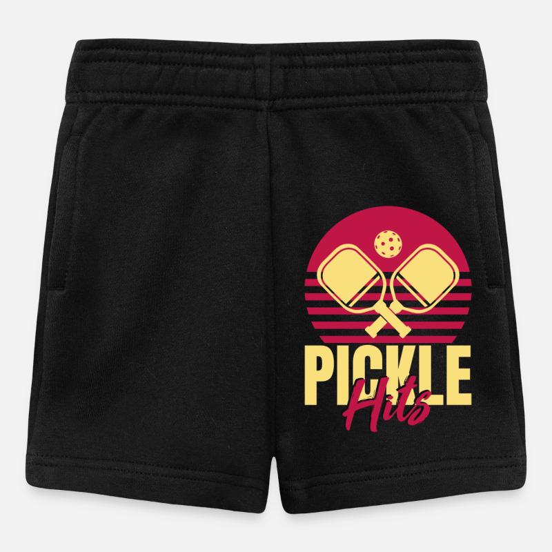 Pickleball Hits - Baby Shorts - Schwarz