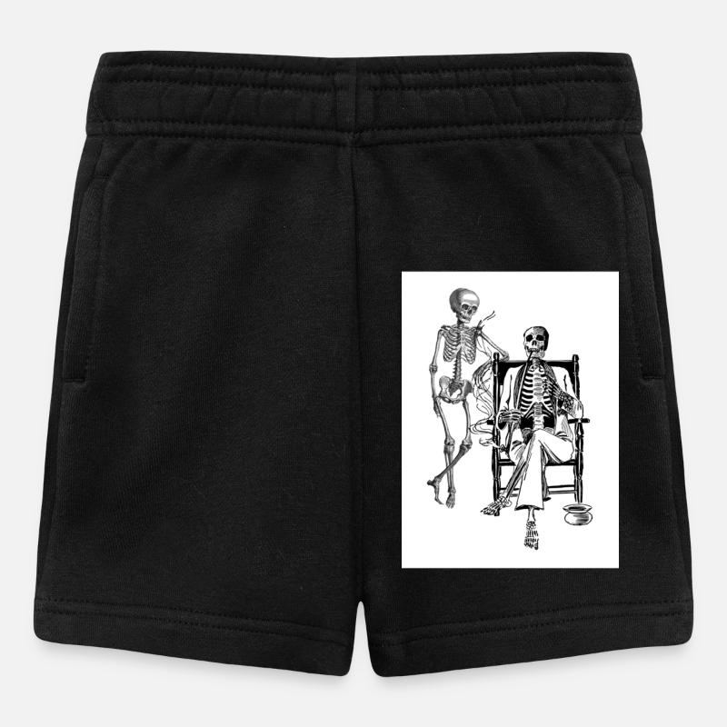 Squelette - Short Bébé - noir