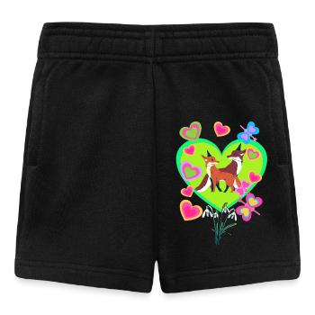 Retro Fuchs Füchse Vintage 80er 90er Füchsin - Baby Shorts - Schwarz - Vorne