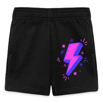 Lebendiger, bunter Strahl für Drucke - Baby Shorts - Schwarz - Vorne