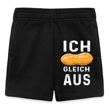 Motif cacahuète avec texte humoristique - Short Bébé - noir - Devant