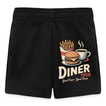 Diner 1958 - Baby Shorts - Schwarz - Vorne