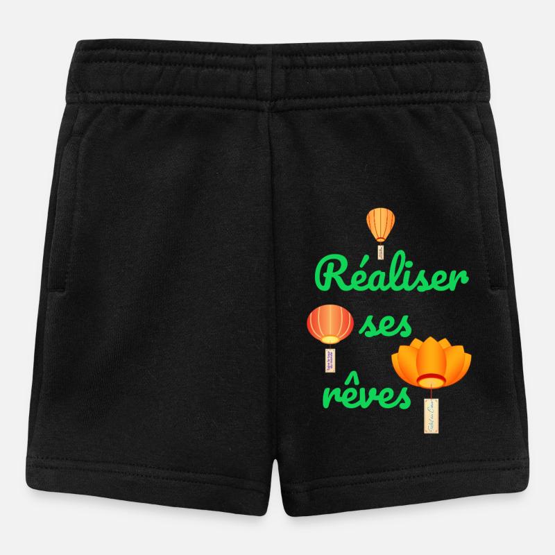 Réaliser ses rêves - Short Bébé - noir