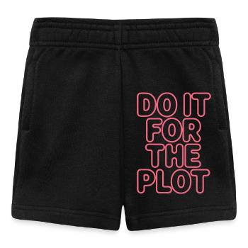 Do It For The Plot Neon - Baby Shorts - Schwarz - Vorne