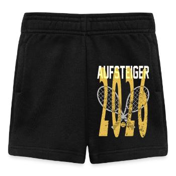 Tennis Aufsteiger 2026 Meistershirt  - Baby Shorts - Schwarz - Vorne