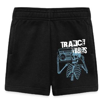 Trance Vibes Skeleton Boombox - Baby Shorts - black - Front