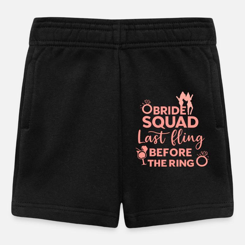 Bride Squad Letzte Affäre vor dem Ring - Baby Shorts - Schwarz