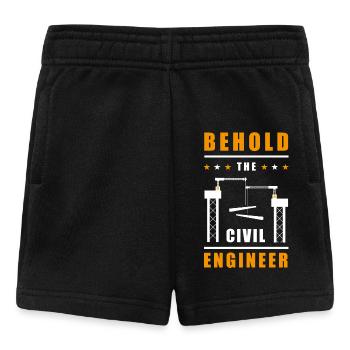 Behold the Civil Engineer - Baby Shorts - black - Front