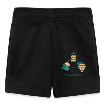 Pfalzknirps in Petrol und Apricot - Baby Shorts - Schwarz - Vorne
