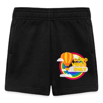 Ballon & Regenbogen (Good Vibes) - Baby Shorts - Schwarz - Vorne