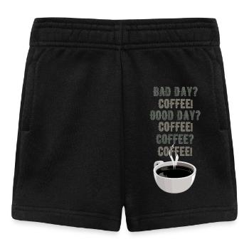 Mauvais jour? Café! - Short Bébé - noir - Devant