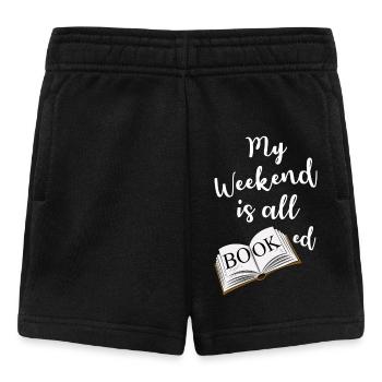 My Weekend is All Booked nerdy saying - Baby Shorts - Schwarz - Vorne