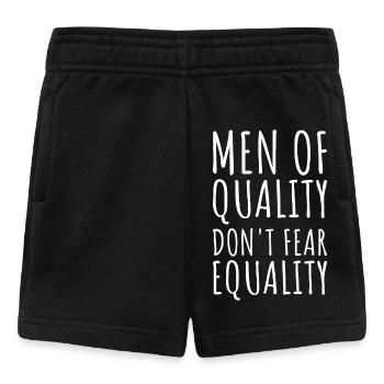 Les hommes de qualité ne craignent pas l’égalité II - Short Bébé - noir - Devant