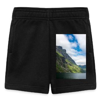 Eingang der Geiranger Fjorde bei Geiranger - Baby Shorts - Schwarz - Vorne