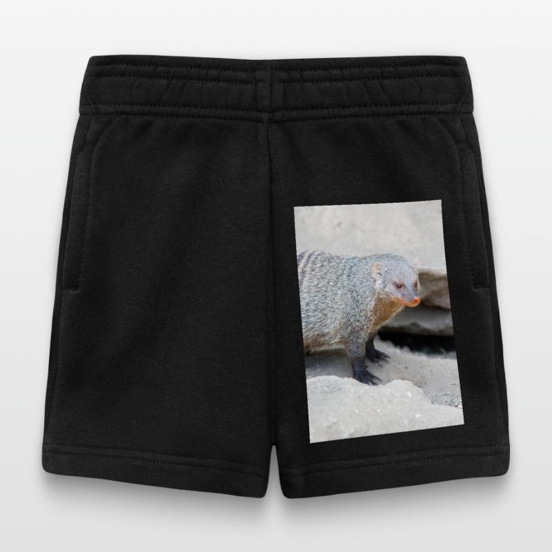 Gebänderte Manguste oder Zebramanguste Baby Shorts