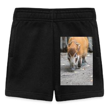 Pinselohrschwein Flussschwein Potamochoerus - Short Bébé - noir - Devant
