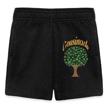 cousinade arbre nature a personnaliser - Short Bébé - noir - Devant