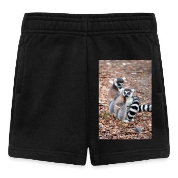 Ring-tailed Lemur (in german Katta) Lemur catta - Baby Shorts - black - Front