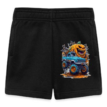 Halloween Kürbis Monstertruck - Baby Shorts - Schwarz - Vorne