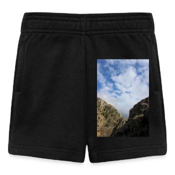 Berg Berge Berglandschaft Poster - Baby Shorts - Schwarz - Vorne