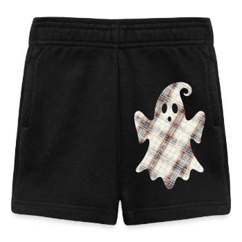 Mignon fantôme Écosse fantôme Tartan Halloween - Short Bébé - noir - Devant