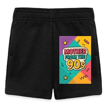 Mother from the 90s - Retro Mother's Day - Baby Shorts - black - Front
