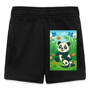 Bamboo Bär - Baby Shorts - Schwarz - Vorne