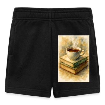 Livre et café - Short Bébé - noir - Devant