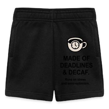 Dates limites et décaféiné - Short Bébé - noir - Devant