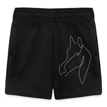 Minimal Araber weiss - Baby Shorts - Schwarz - Vorne