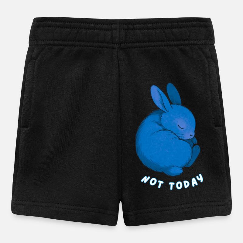 Rabbit - Not Today - Baby Shorts - black