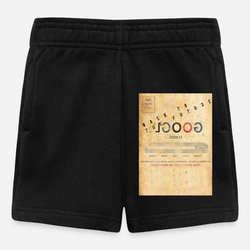 Google Back to the Future Parody - Baby Shorts - black