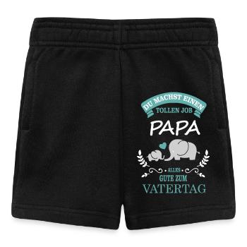 Du machst einen tollen Job Alles Gute zum Vatertag - Baby Shorts - Schwarz - Vorne