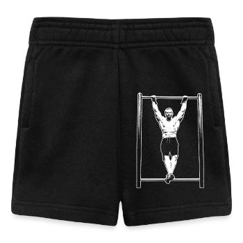 Calisthenics Hanging Pose Silhouette - Baby Shorts - black - Front