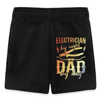 Électricien Papa - Short Bébé - noir - Devant