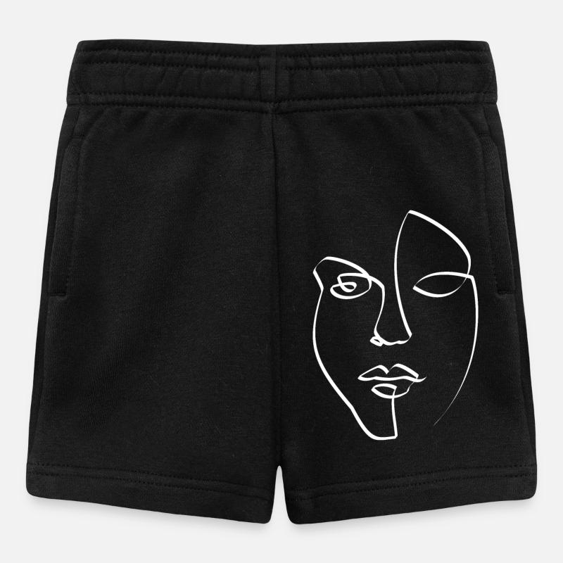 Face - Baby Shorts - black