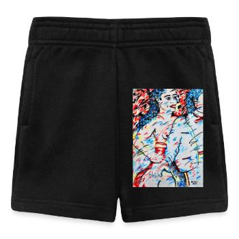 Escort Mädchen - Baby Shorts - Schwarz - Vorne