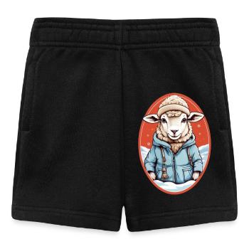 Süßes Schaf - Baby Shorts - Schwarz - Vorne