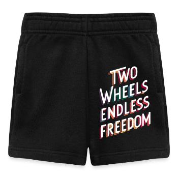Endless Freedom Bicycle Design - Baby Shorts - black - Front