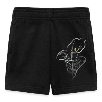 CALLA JAUNE-GRIS - Short Bébé - noir - Devant