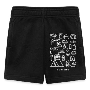 Camping Icons Outdoor Adventure - Short Bébé - noir - Devant