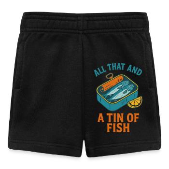 Retro Sardine Slice – Summer Pop - Baby Shorts - Schwarz - Vorne