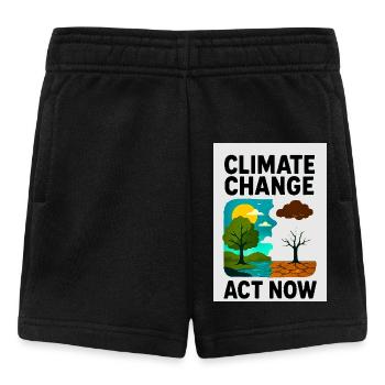 Le changement climatique maintenant - Short Bébé - noir - Devant